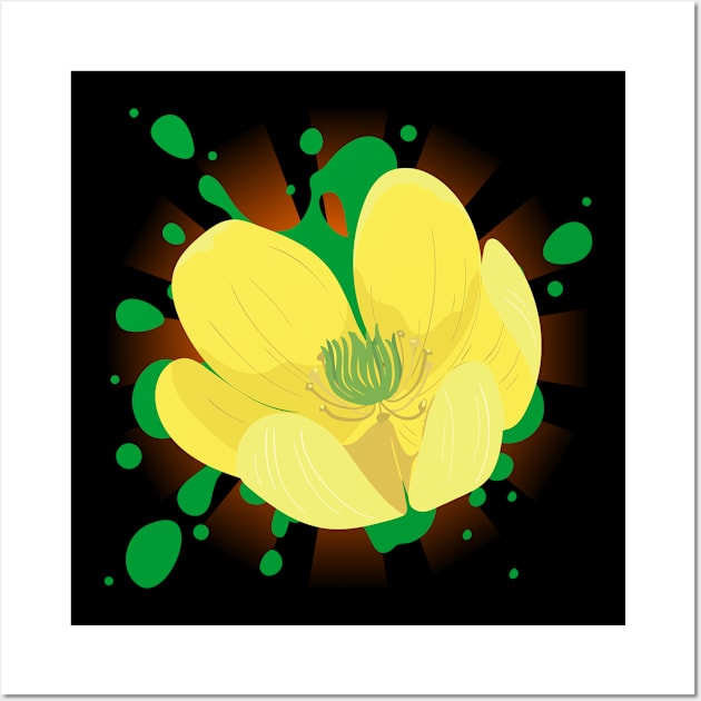 Yellow Tulip Wall Art by batinsaja